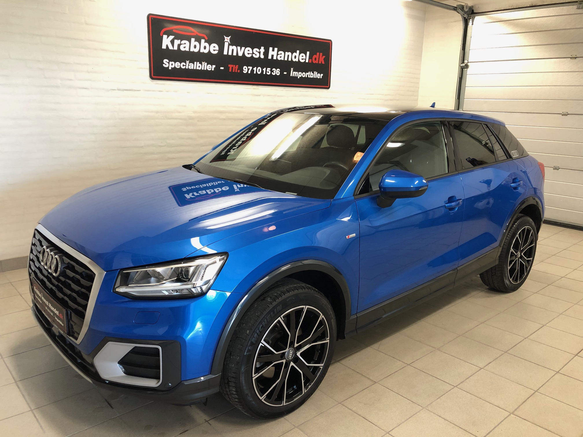 Audi Q2 2,0 TDI blå VAN