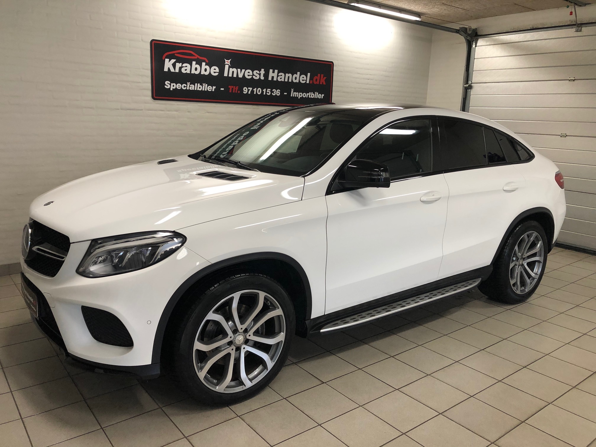 Mercedes GLE 350 coupe hvid 53500 km